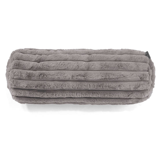 Rolkussenhoes 20 x 55cm - Ultra Pluche Corduroy Grijs 02