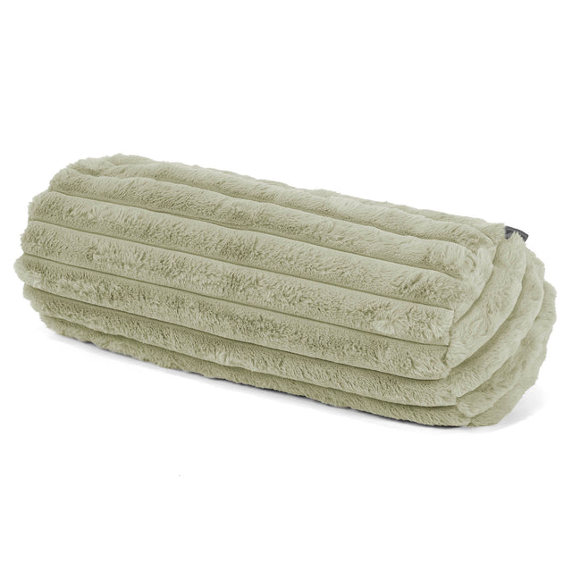 Rolkussenhoes 20 x 55cm - Ultra Pluche Corduroy Saliegroen 01