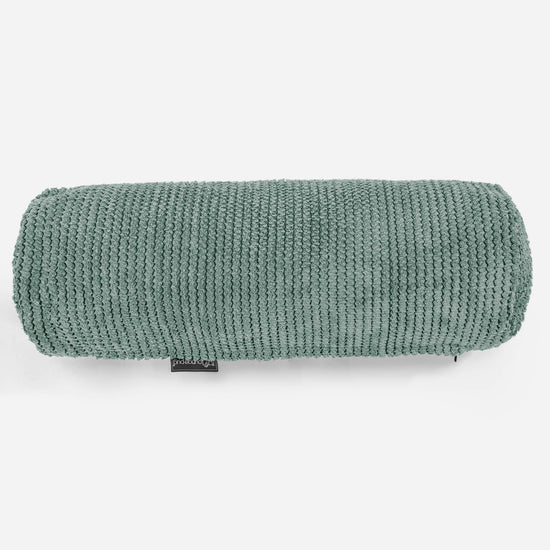 Rolkussenhoes 20 x 55cm - Pompom Mosgroen 02