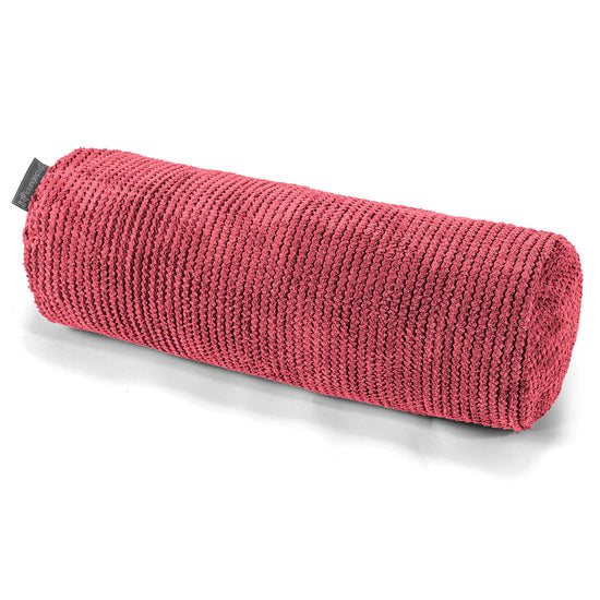 Rolkussenhoes 20 x 55cm - Pompom Pastelrood 01