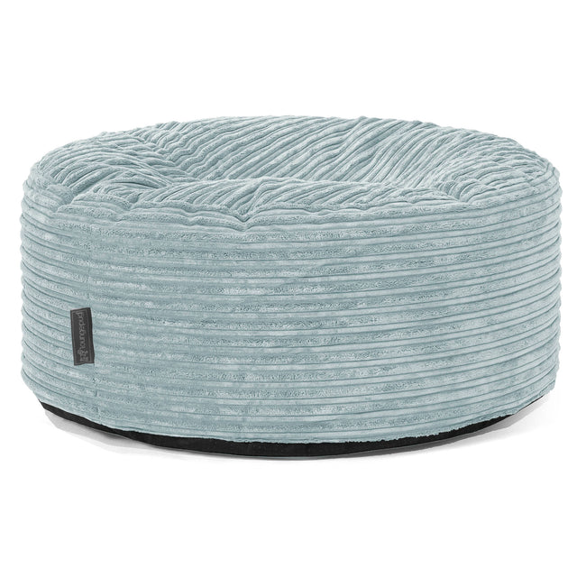 Ronde Poef - Corduroy Mintgroen 01