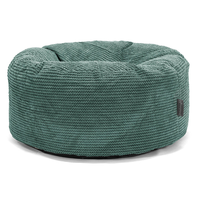 Ronde Poef - Pompom Mosgroen 01