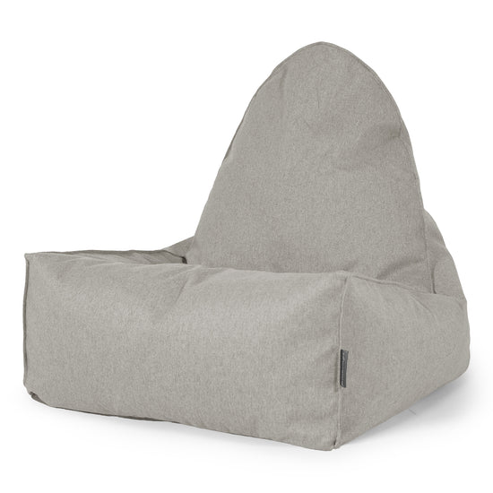 Scandinavische Loungezitzakstoel - Interalli Wol Zilver 01