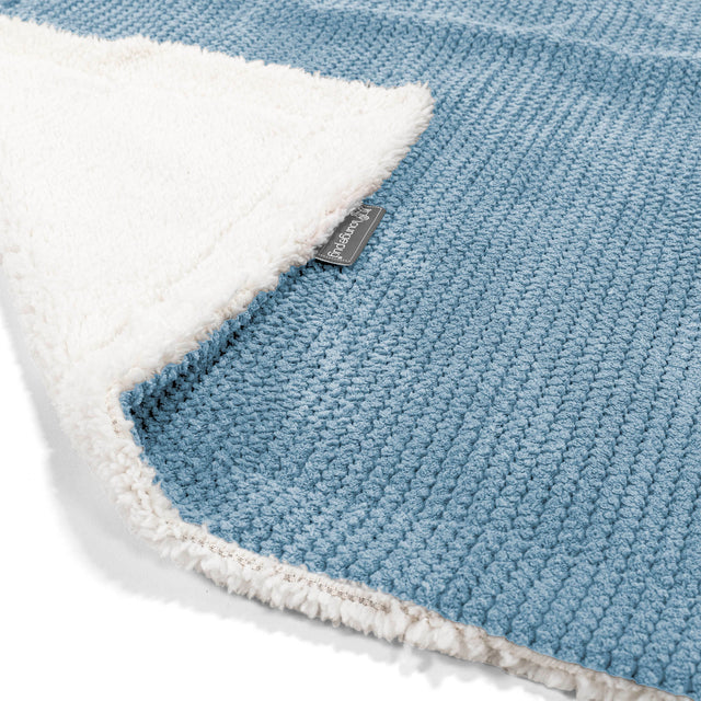 Sherpa-sprei / Deken - Pompom Sky 01