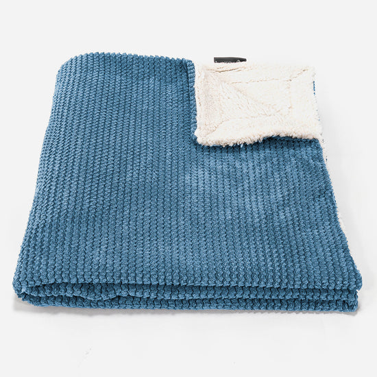 Sherpa-sprei / Deken - Pompom Sky 02