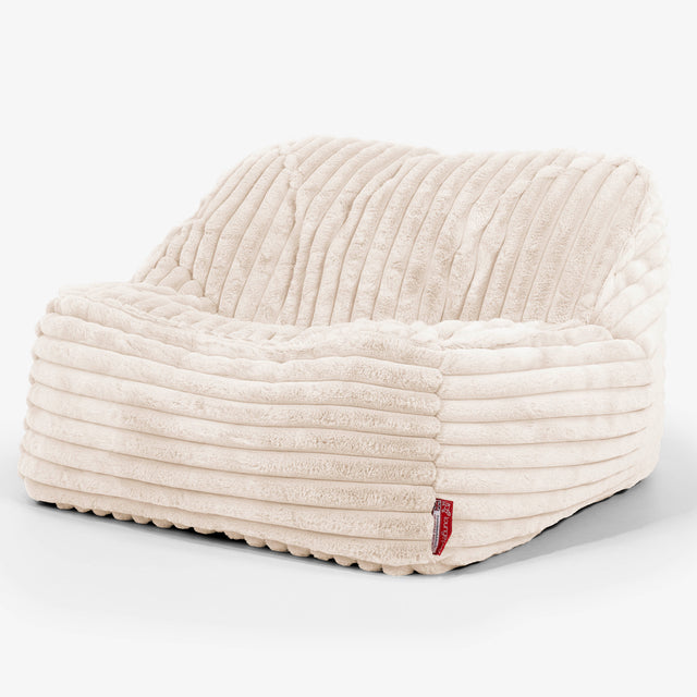 Zitzakstoel Sloucher - Ultra Pluche Corduroy Crème 01