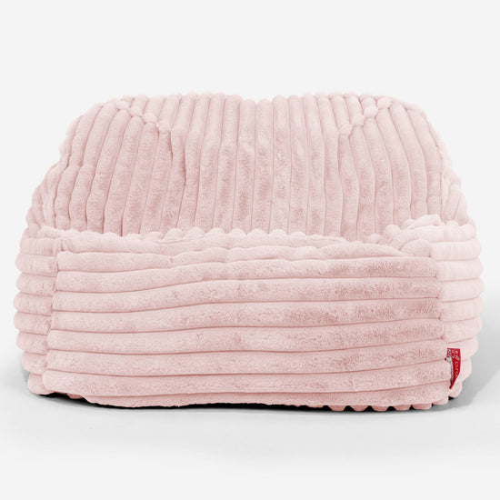 Zitzakstoel Sloucher - Ultra Pluche Corduroy Stoffig Roze 02