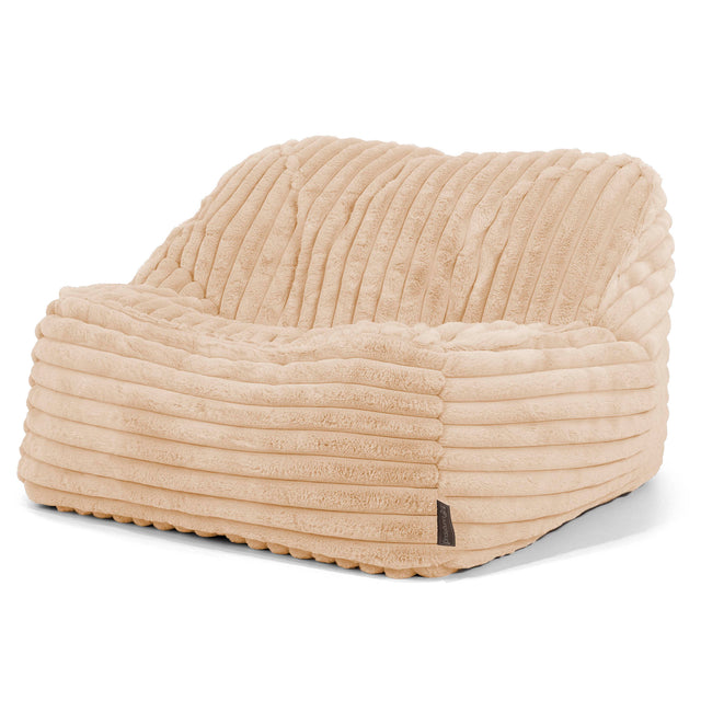 Zitzakstoel Sloucher - Ultra Pluche Corduroy Perzik 01