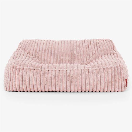 Zitzakbank Sloucher - Ultra Pluche Corduroy Stoffig Roze 02