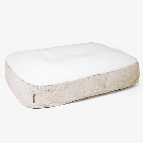 Sloucher Groot Hondenbed - Nepkonijnenbont Goudbruin 01