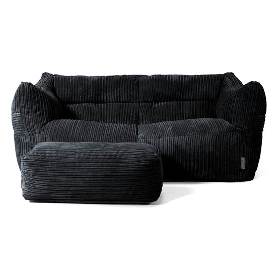 Victor Zitzakbank - Corduroy Zwart 02