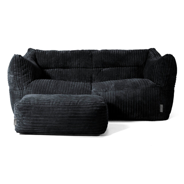 Victor Zitzakbank - Corduroy Zwart 02