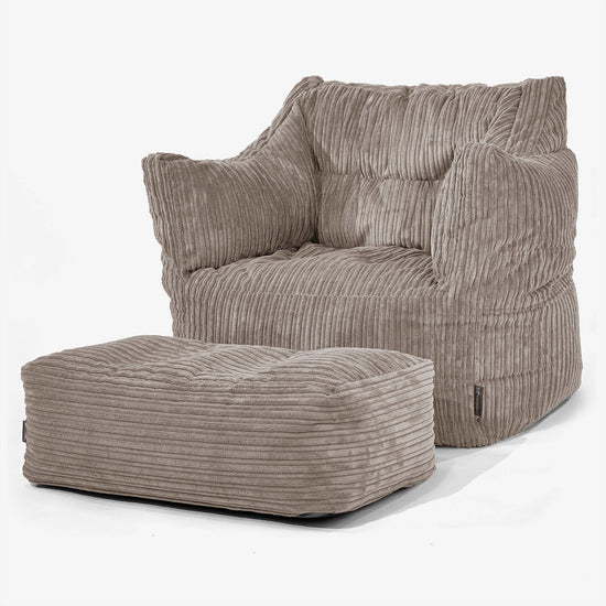 Victor Zitzakfauteuil - Corduroy Beigegrijs 02