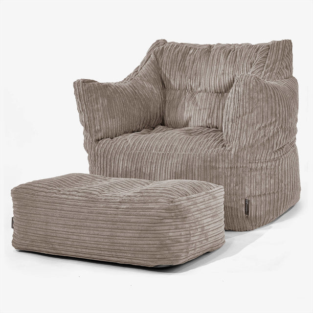 Victor Zitzakfauteuil - Corduroy Beigegrijs 02