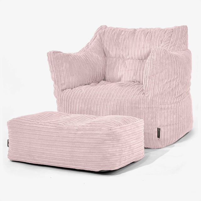 Victor Zitzakfauteuil - Corduroy Blozen Roze 02