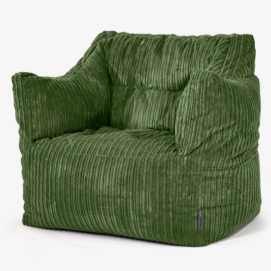 Victor Zitzakfauteuil - Corduroy Bosgroen 01