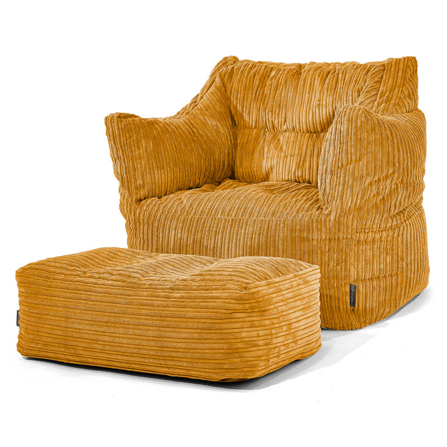 Victor Zitzakfauteuil - Corduroy Gouden Honing 02