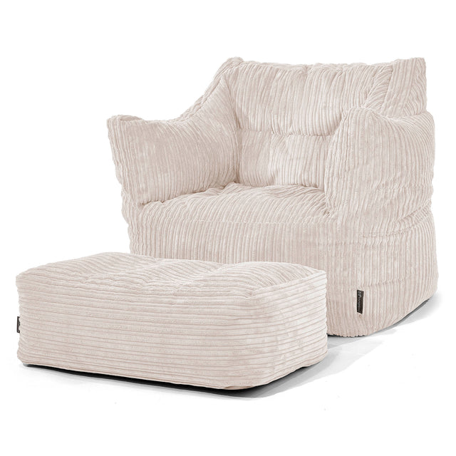 Victor Zitzakfauteuil - Corduroy Ivoor 02