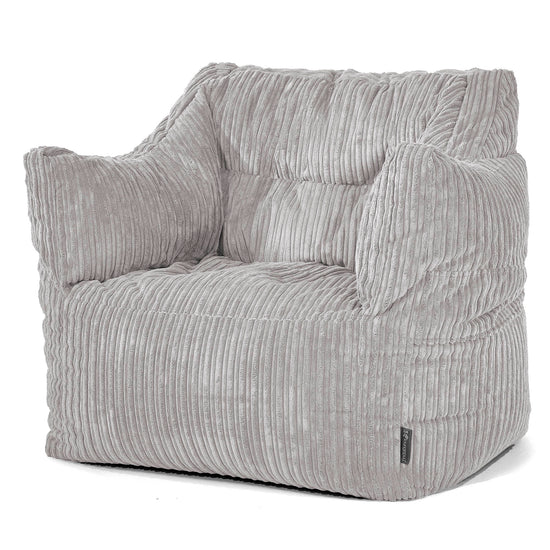 Victor Zitzakfauteuil - Corduroy Zilvergrijs 01