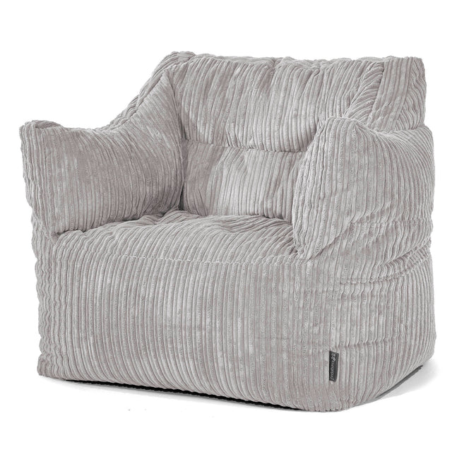 Victor Zitzakfauteuil - Corduroy Zilvergrijs 01