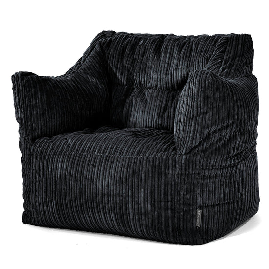 Victor Zitzakfauteuil - Corduroy Zwart 01