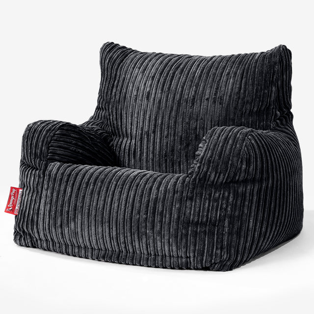 Josephine Zitzak Fauteuil - Corduroy Zwart 01