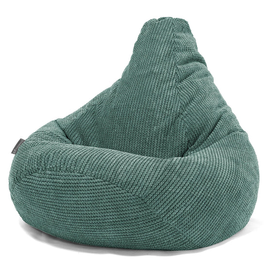 Zitzak Gaming Stoel - Pompom Mosgroen 02