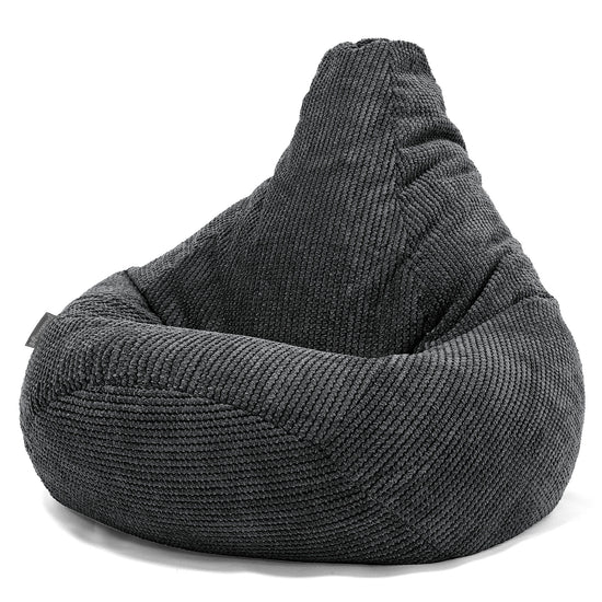 Zitzak Gaming Stoel - Pompom Zwart 02