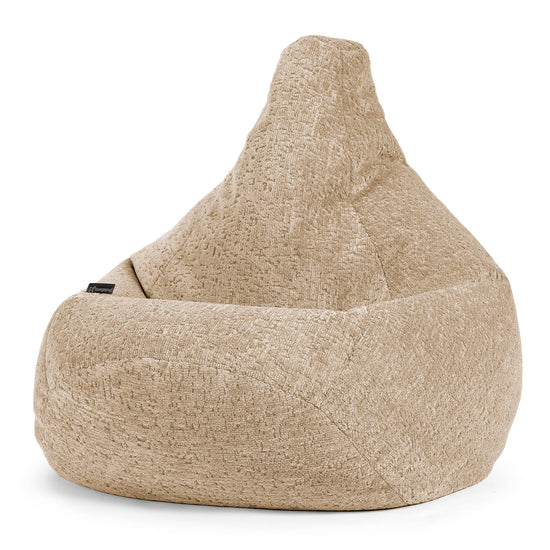 Zitzak Gaming Stoel - Luxe Chenille Mink 02