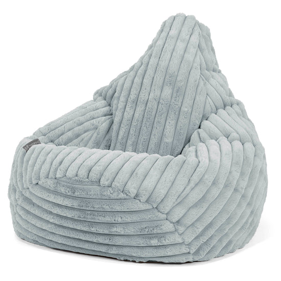 Zitzak Gaming Stoel - Ultra Pluche Corduroy Eendenei Blauw 02