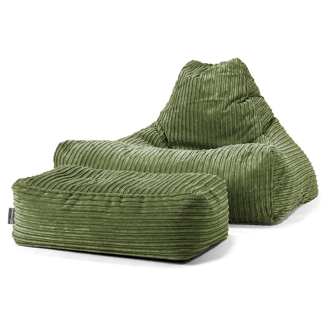 Zitzak Stoel - Corduroy Bosgroen 02