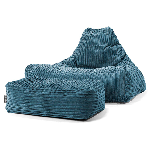 Zitzak Stoel - Corduroy Marineblauw 02