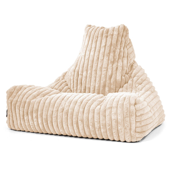 Zitzak Stoel - Ultra Pluche Corduroy Crème 01