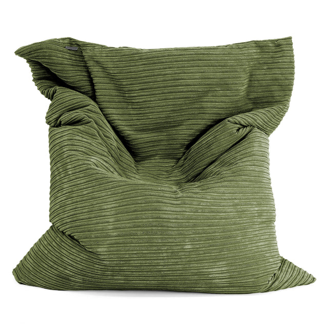 Zitzak Vloerkussen XL - Corduroy Bosgroen 01