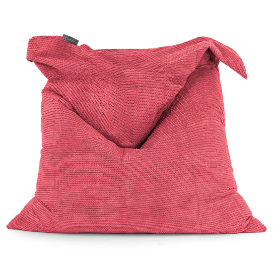 Zitzak Vloerkussen XL - Pompom Pastelrood 01