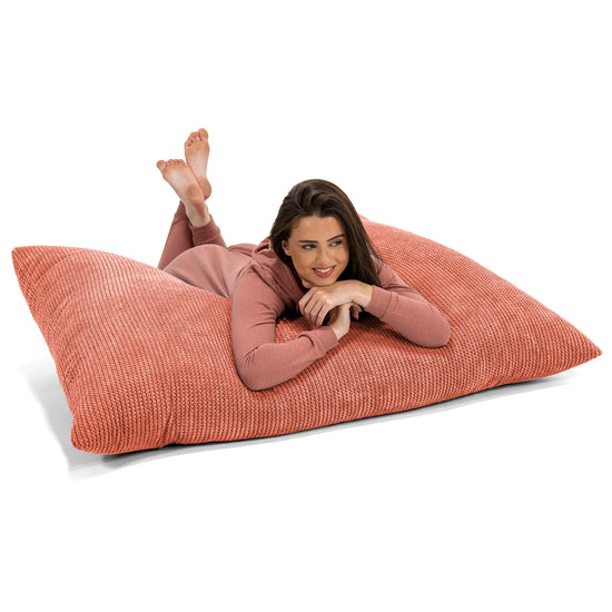 Zitzak Vloerkussen XL - Pompom Pompoenoranje 03