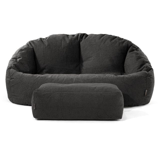 Zitzakbank Bubble - Boucle Graphite Grijs 02