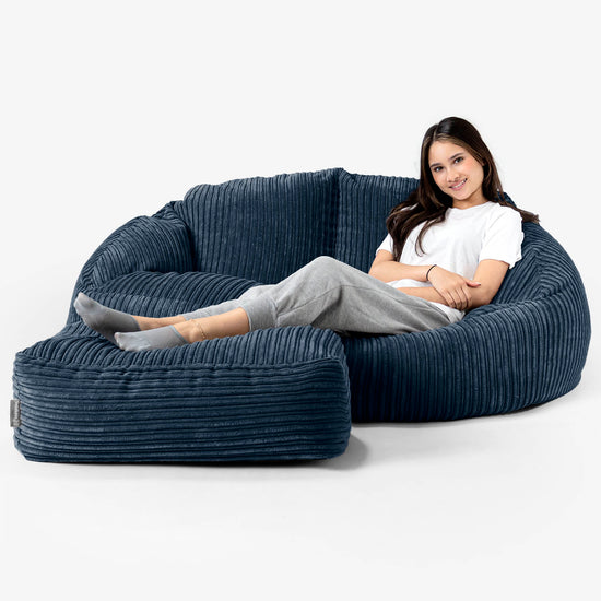 Zitzakbank Bubble - Corduroy Marineblauw 03