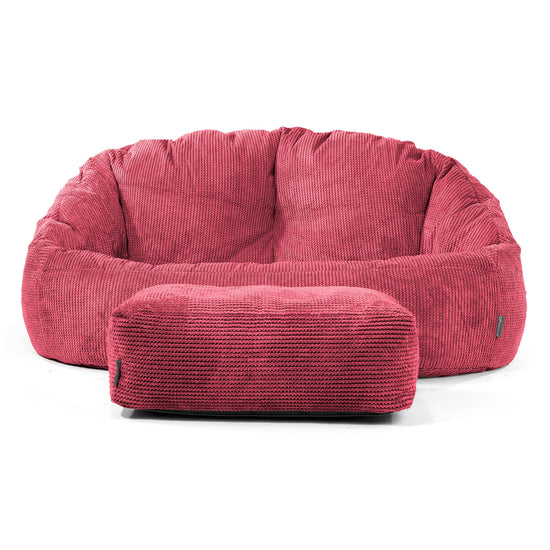 Zitzakbank Bubble - Pompom Pastelrood 02