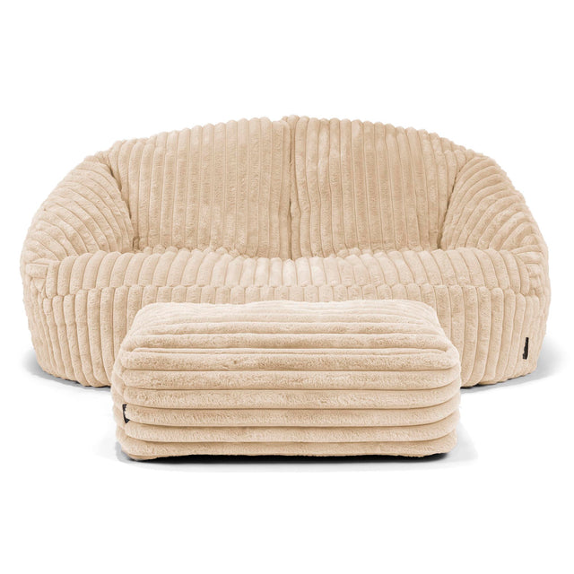 Zitzakbank Bubble - Ultra Pluche Corduroy Crème 02