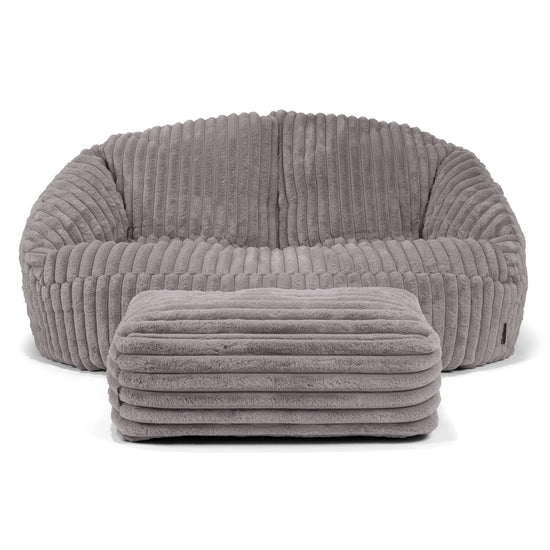 Zitzakbank Bubble - Ultra Pluche Corduroy Grijs 02