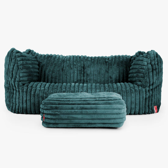 Zitzakbank Ruben - Ultra Pluche Corduroy Teal 02
