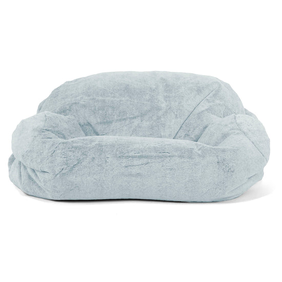 Zitzakbank Sabine - Nepkonijnenbont Stoffig Blauw 02