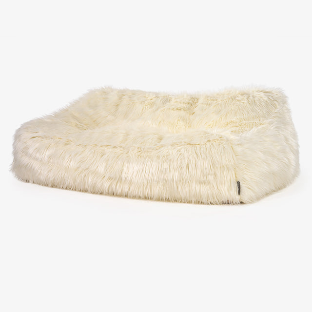 Zitzakbank Sloucher - Mongoolse Imitatiebont Crème 01