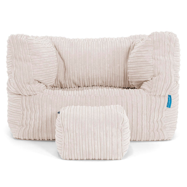 Kinder Zitzakfauteuil Albert 1-5 jaar oud - Corduroy Ivoor 03