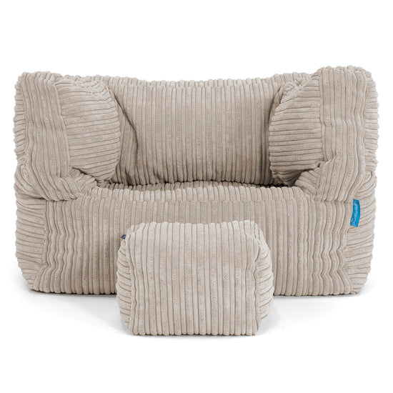 Kinder Zitzakfauteuil Albert 1-5 jaar oud - Corduroy Mink 03