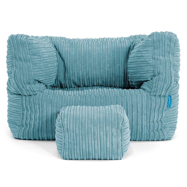 Kinder Zitzakfauteuil Albert 1-5 jaar oud - Corduroy Petrol 03