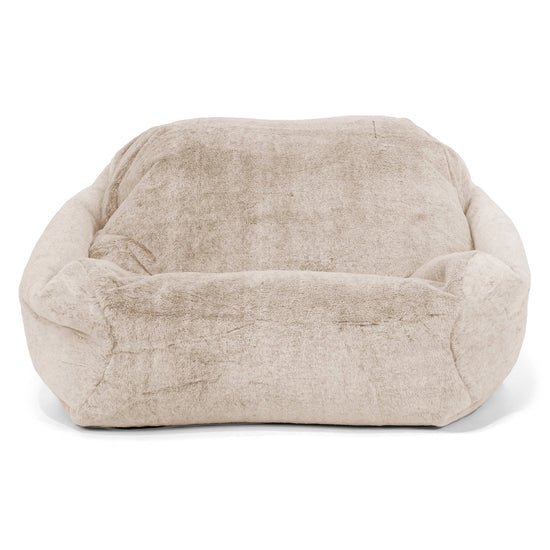 Zitzakfauteuil Sabine - Nepkonijnenbont Goudbruin 02
