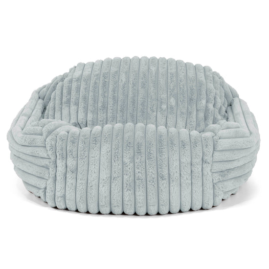 Zitzakfauteuil Sabine - Ultra Pluche Corduroy Eendenei Blauw 02