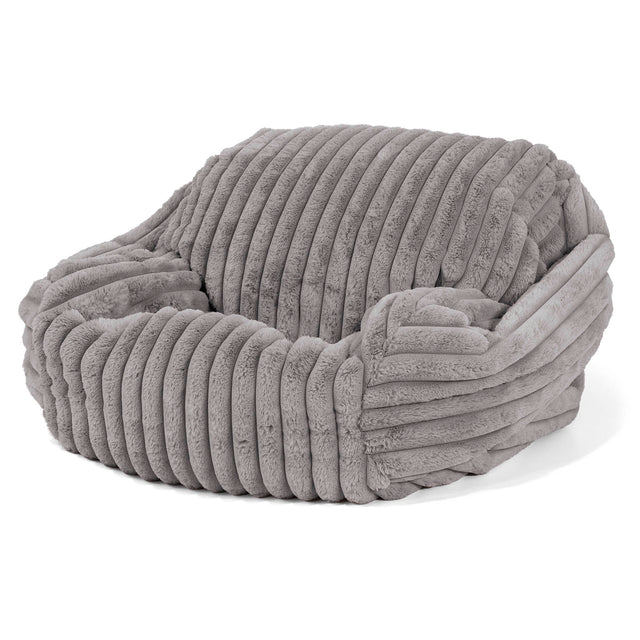Zitzakfauteuil Sabine - Ultra Pluche Corduroy Grijs 01